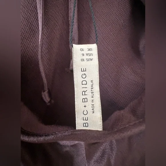 Bec & Bridge Cedar City Maxi Dress in Dark Chocolate Size US 6 NWT - Picture 10 of 15